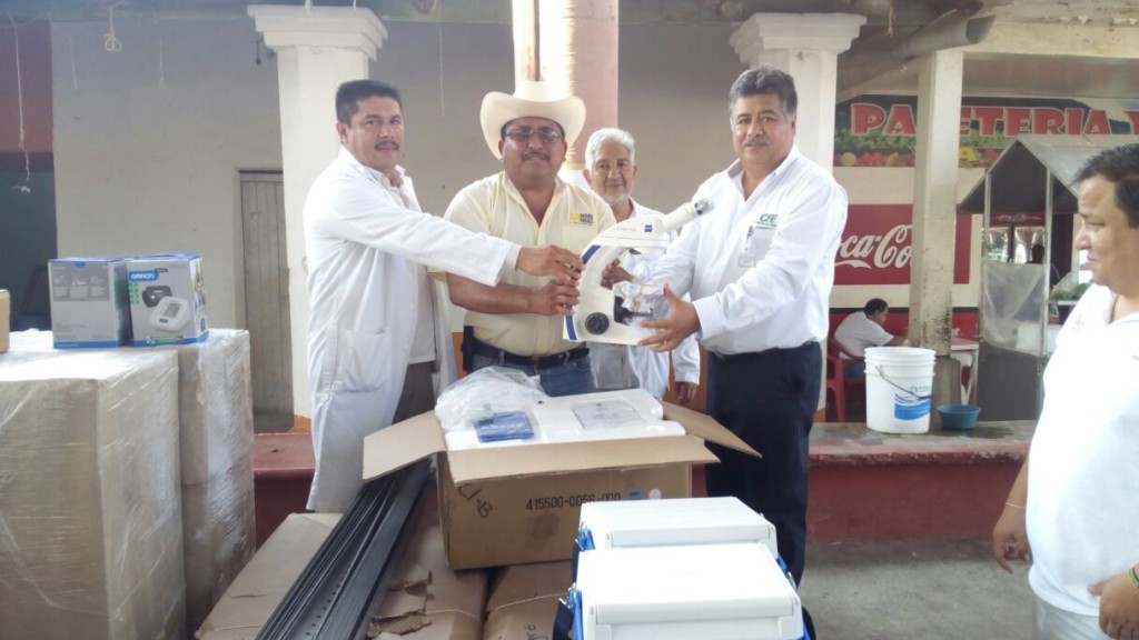 entrega de equipo medico la union