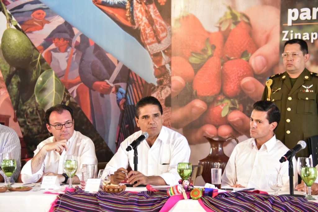 Silvano Aureoles y Enrique peña