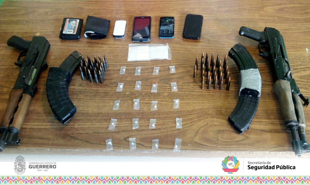 Aseguran Policías Estatales Acreditables en Acapulco a tres probables responsables de delitos del fuero federal