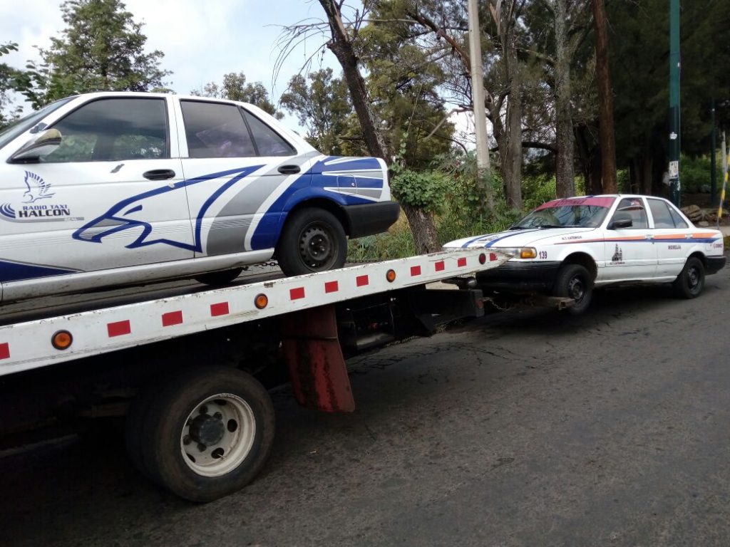 En operativo itinerante, Cocotra detiene 22 unidades irregulares en Morelia