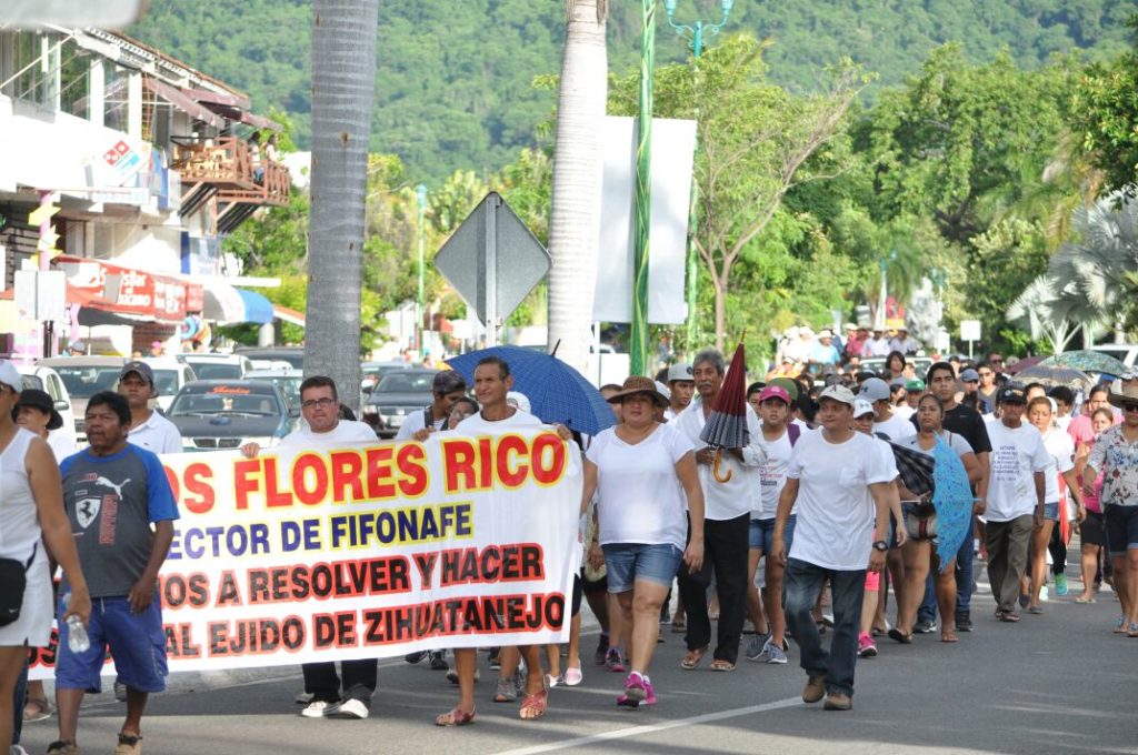 marcha mil en ixtapa cpon ejidatarios