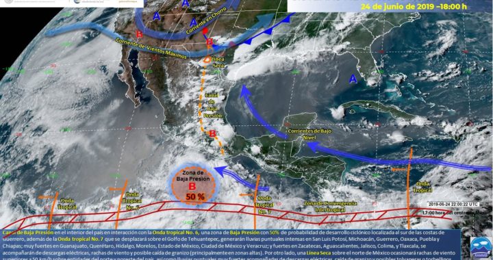 EMITE PROTECCIÓN CIVIL ESTATAL AVISO PREVENTIVO POR FUERTES LLUVIAS EN TODO EL ESTADO