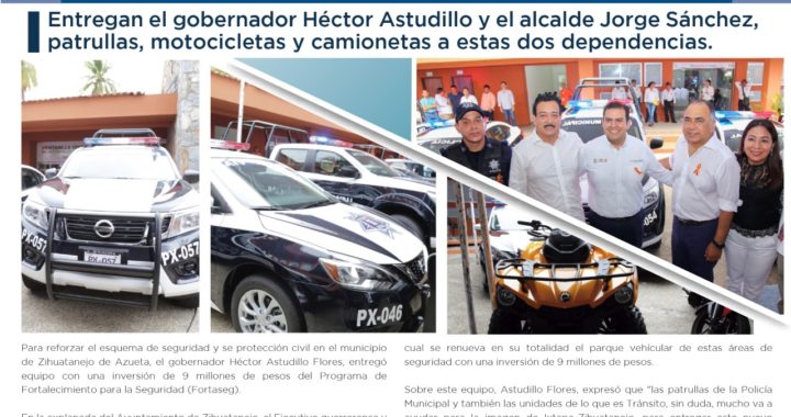 Se refuerza con mas equipo la seguridad para zihuatanejo