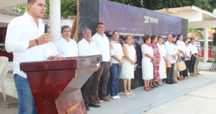 Conmemoran autoridades de Tecpan el CVI del natalacio de Enrique Ruiz y el CCXIII del general Enrique Angón