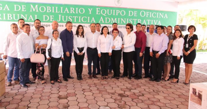 ENTREGA HÉCTOR ASTUDILLO MOBILIARIO Y EQUIPO DE OFICINA AL TRIBUNAL DE JUSTICIA ADMINISTRATIVA POR 5.5 MDP