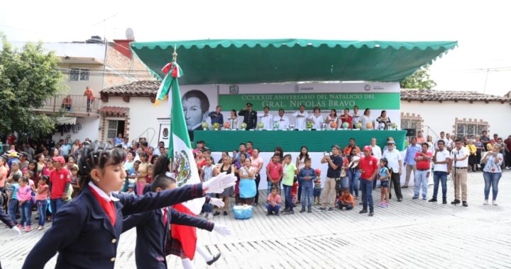 CONMEMORA EL GOBERNADOR EL 233 ANIVERSARIO DEL NATALICIO DEL NICOLÁS BRAVO EN CHICHIHUALCO