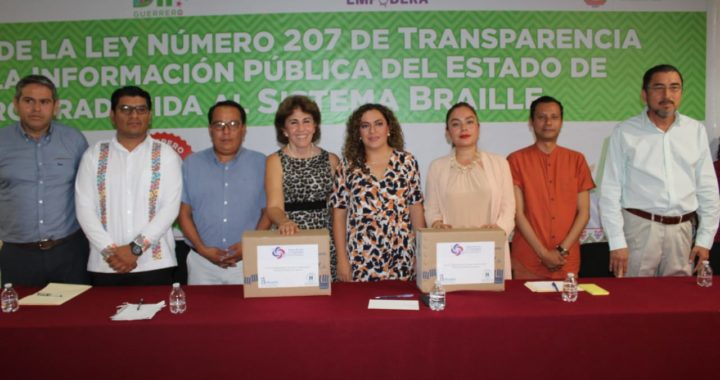 GUERRERO YA CUENTA CON LA LEY NÚMERO 207 DE TRANSPARENCIA Y ACCESO A LA INFORMACIÓN PÚBLICA, TRADUCIDA AL SISTEMA BRAILLE