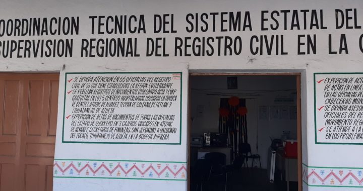 Pese a los recortes presupuestarios sigue operando la coordinación regional del Registro Civil en San Jerónimo 
