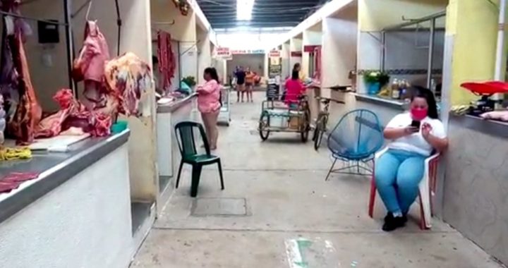 La carne se les hecha a perder, denuncia tablajera del mercado de Coyuca de Benítez 