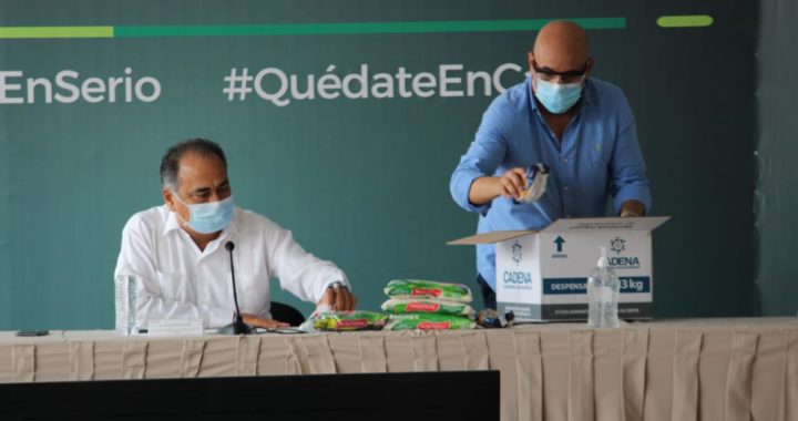 RECIBE GOBERNADOR HÉCTOR ASTUDILLO DONACIÓN DE 130 MIL KILOS DE AYUDA ALIMENTARIA DE COMUNIDAD JUDÍA DE MÉXICO