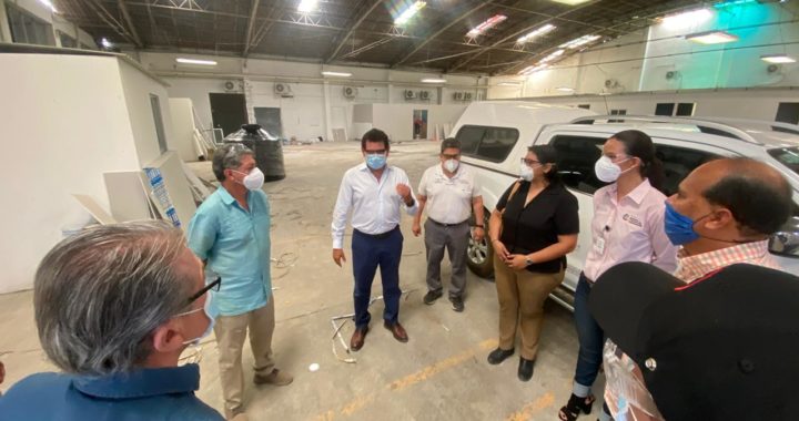 SUPERVISAN TITULARES DE SALUD, SEFINA Y SEFODECO ÁREA QUE ATENDERÁA PACIENTES CON COVID-19 EN IGUALA