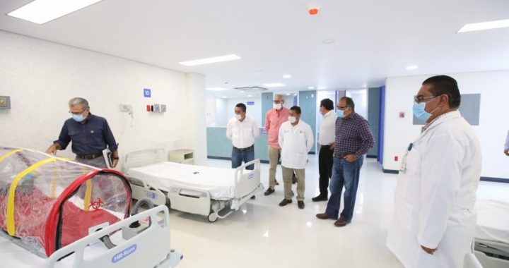 CUMPLE ASTUDILLO FLORES SU COMPROMISO DE TENER UN ÁREA COVID-19 EN EL HOSPITAL GENERAL DE TLAPA