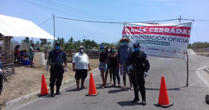 Retiran retén sanitario en la playa El Carrizal, en Tecpan de Galeana 