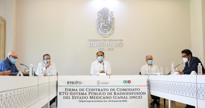 FIRMA EL GOBERNADOR HÉCTOR ASTUDILLO CONVENIO DE COLABORACIÓN Y COMODATO ENTRE RTG Y CANAL ONCE