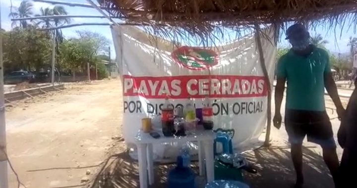 Cumplen tres meses con filtro sanitario en la Barra de Coyuca de Benítez