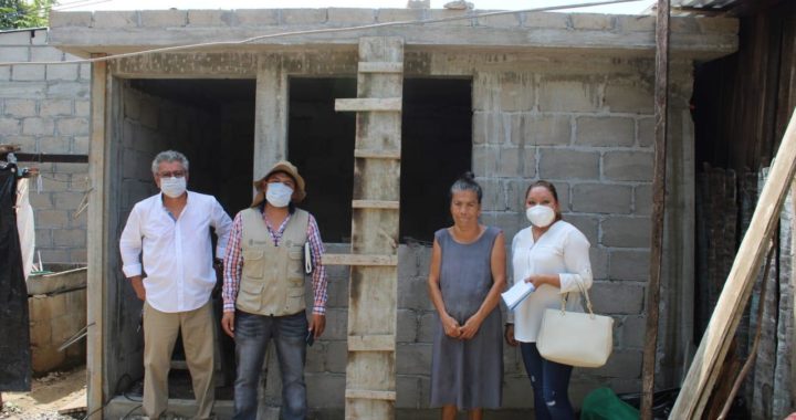 SUPERVISA EL GOBIERNO DE PETATLÁN, LA CONSTRUCCIÓN DE  20 VIVIENDAS.