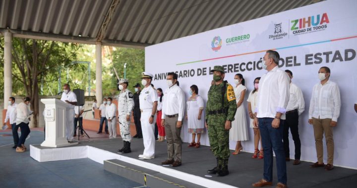 Gobierno de Zihuatanejo conmemora 171 aniversario de la Erección del estado de Guerrero