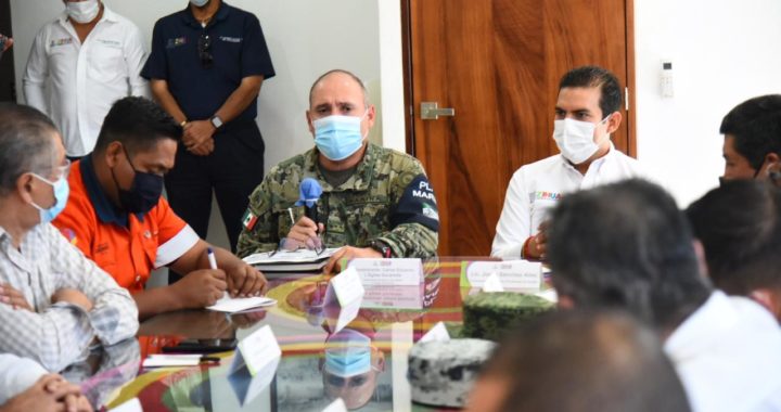 El presidente Jorge Sánchez Allec encabezó la presentación del Operativo Vacacional de Invierno 2020-2021 que se realizó en sala de Cabildo junto a autoridades civiles y militares.