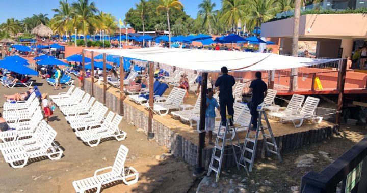 Gobierno de Zihua mantiene playas en óptimas condiciones.