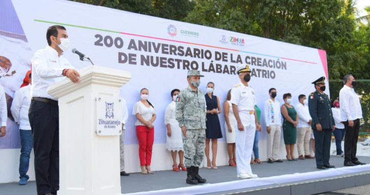 Conmemora Gobierno de Zihuatanejo el 200 Aniversario de la creación de la bandera nacional