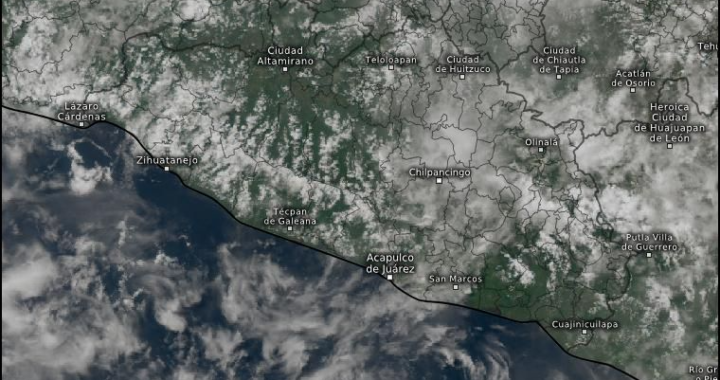 CONTINÚAN MÁS LLUVIAS EN GUERRERO POR EL PASO DE LA ONDA TROPICAL NÚMERO 08