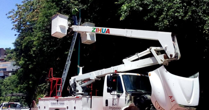 Gobierno de Jorge Sánchez atiende reportes de Alumbrado Público 