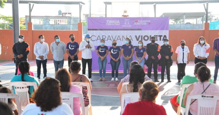 Gobierno de Zihuatanejo realizó Caravana Violeta