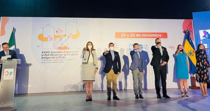 Presidente Jorge Sánchez tomó protesta como integrante del Órgano Directivo de la Red Mexicana de Ciudades Amigas de la Niñez.