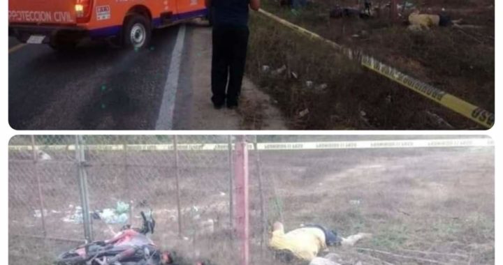 Un muerto y un lesionado deja accidente de moto en el municipio de Coyuca de Benítez