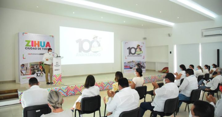 Juntos, avanzamos en transformación de Zihua: Jorge Sánchez Allec, en Informe de 100 Días