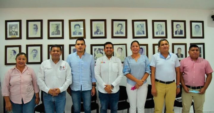 Alcalde Jorge Sánchez recibió a presidentes de la región Costa Grande