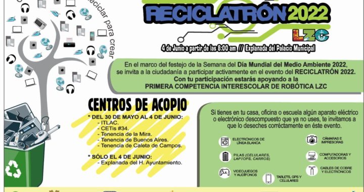 Invitan a participar en el Reciclatrón 2022