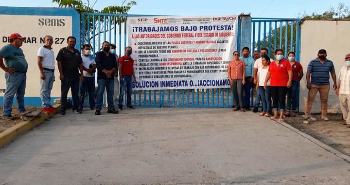 Paran labores en el Cbtis 177 y Cet-Mar 27, en el municipio de Tecpan