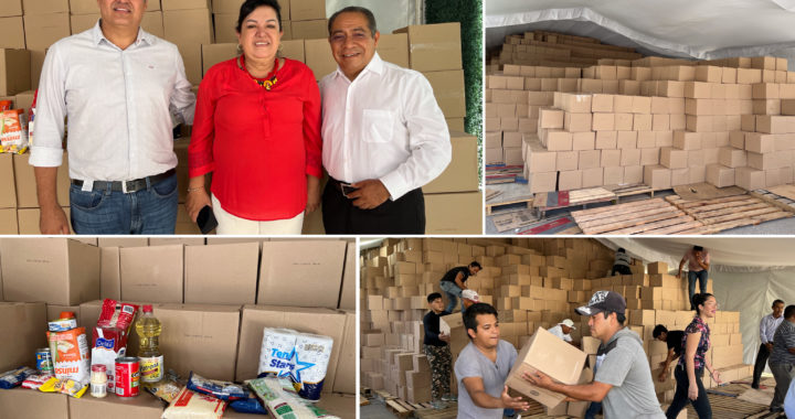 CON AHORROS DEL CONGRESO DEL ESTADO, ENTREGAN DIPUTADOS MÁS DE 30 MIL DESPENSAS A FAMILIAS NECESITADAS