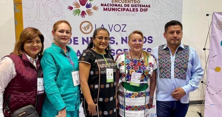 Presidenta del DIF Municipal Rebeca Núñez acude al Primer Encuentro Nacional de Sistemas Municipales