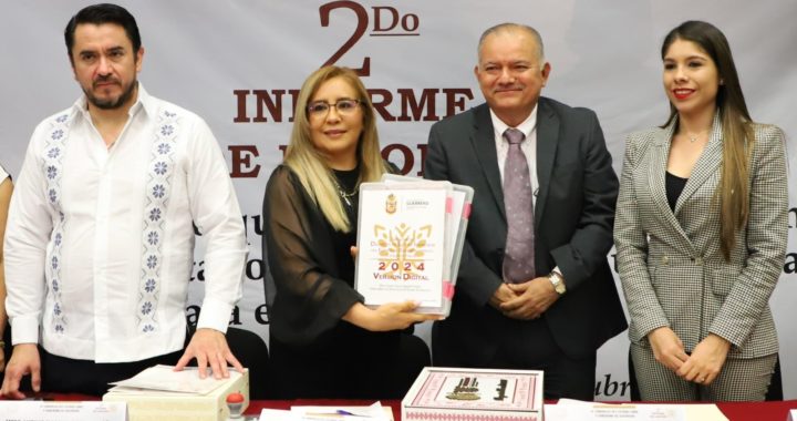 RECIBE EL CONGRESO EL SEGUNDO INFORME DE GOBIERNO DE EVELYN SALGADO PINEDA Y EL PAQUETE FISCAL 2024