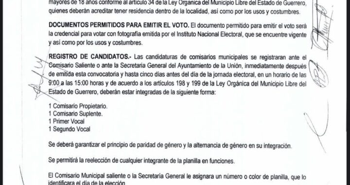 Ayuntamiento de La Unión aprueba convocatoria para elección de comisarios y delegados municipales