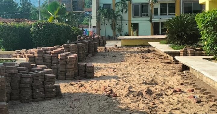 Avanza la remodelación de la plaza principal en La Unión de Isidoro Montes de Oca